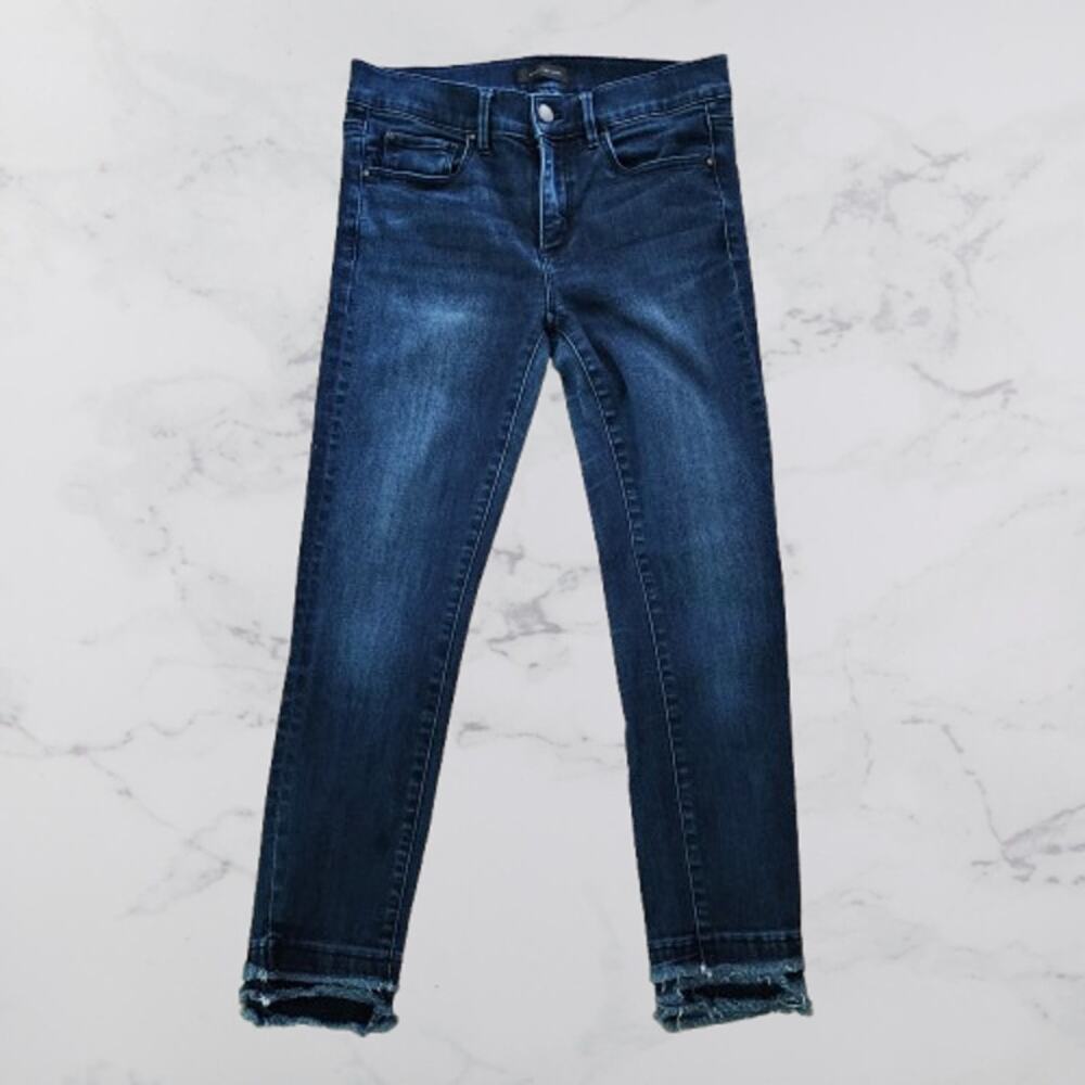 Ann Taylor Size 2 Skinny Crop Stretch Triple Raw Hem